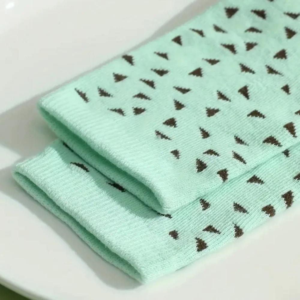 🆕️LAST 1🎉MINT CHOCOLATE CHIP ICE CREAM CREW SOCKS 1 PAIR  IN 